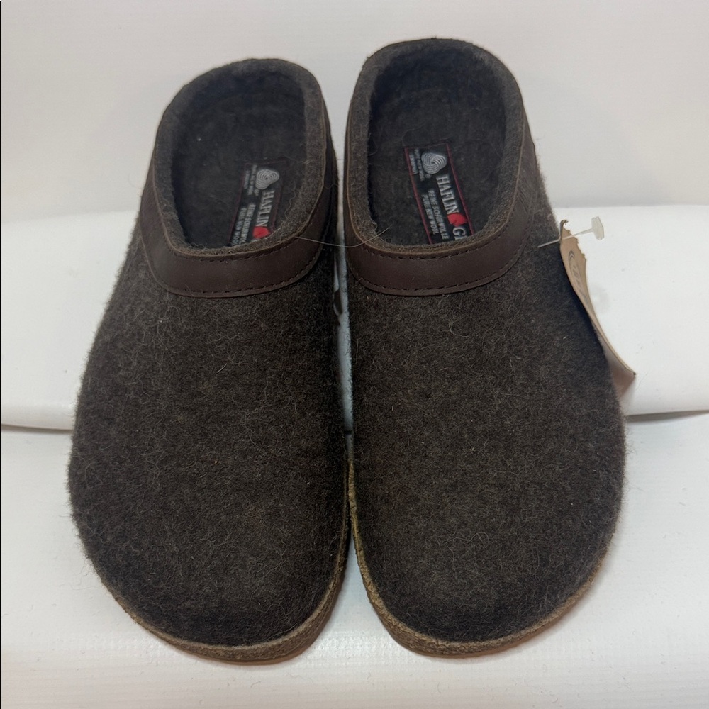 Haflinger Women's Dark Brown Wool Mules